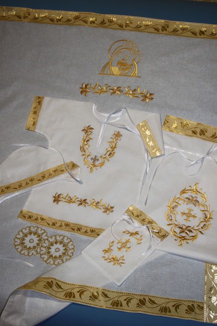 Православные крестильные наборы ручной работы