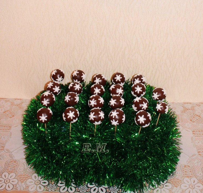 Кейкпосики снежинки