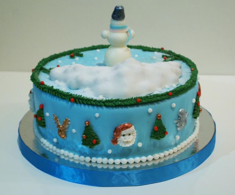 Новогодний торт на безглютеновой муке и фруктозе.