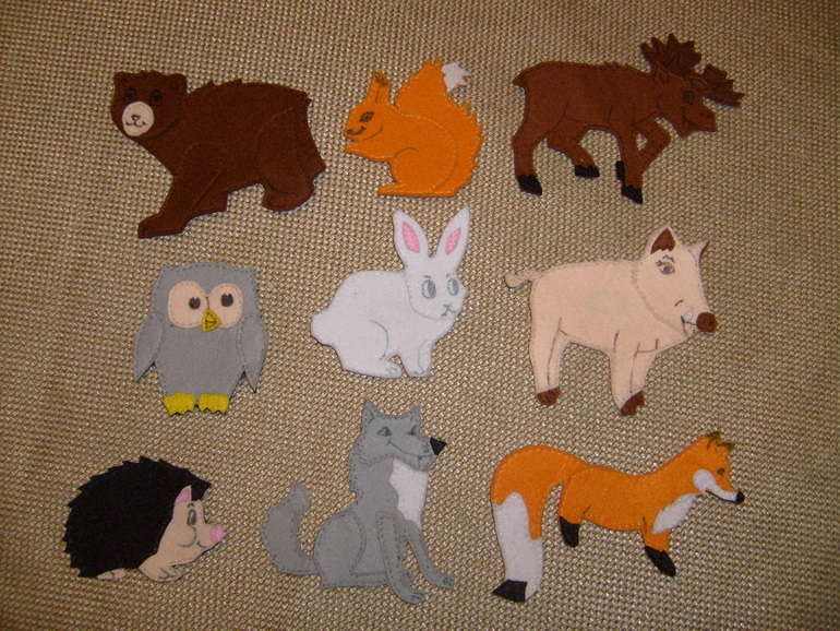 Фетрушки в лесу