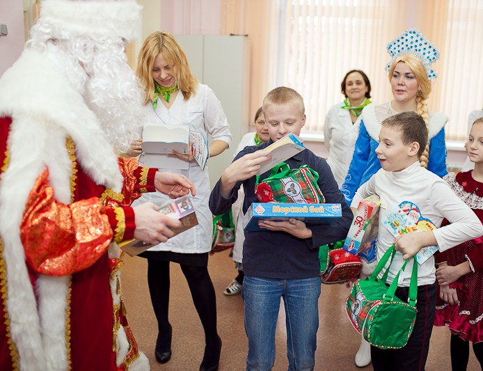Новогодний утренник в Морозовской больнице