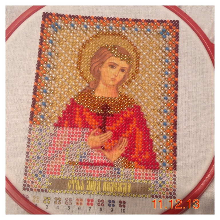 Процесс Икона бисером-2!