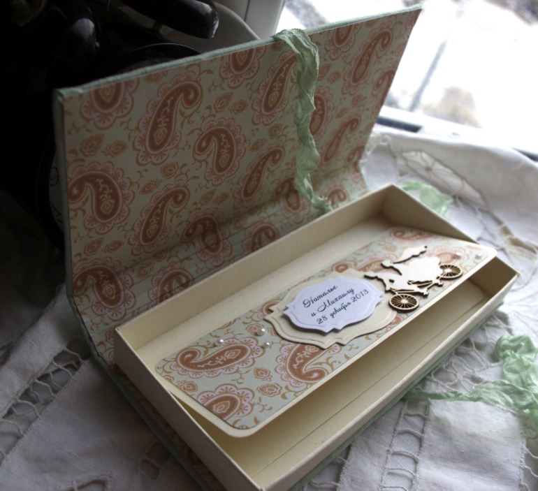 коробочка на зимнюю свадьбу