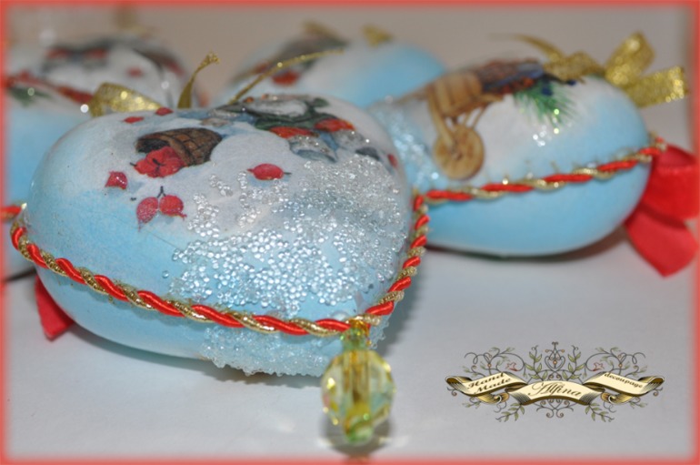 Комплект новогодних украшений на елку "Рождественские гномы"