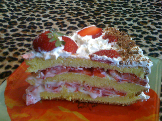 Вот такой получился тортик)