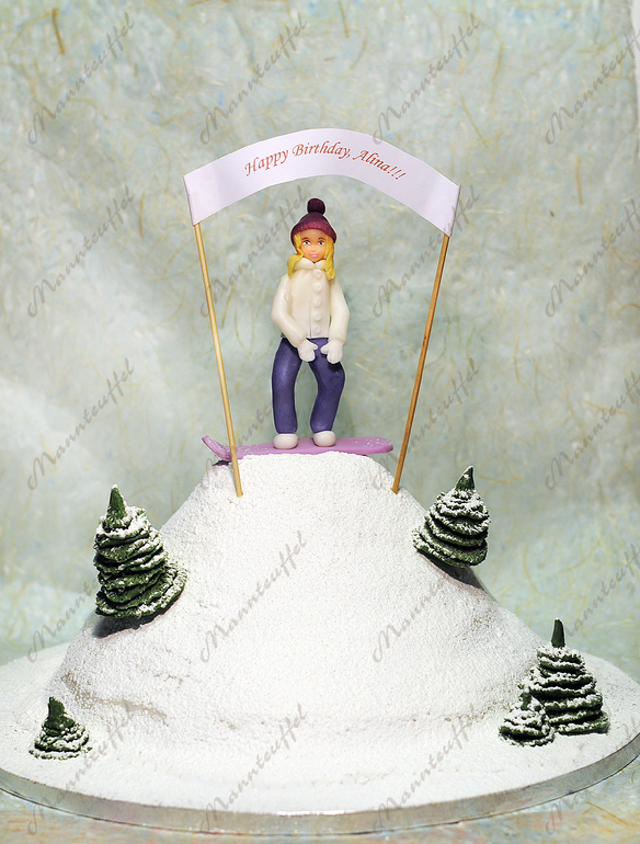 Торт "Сноубордистка"