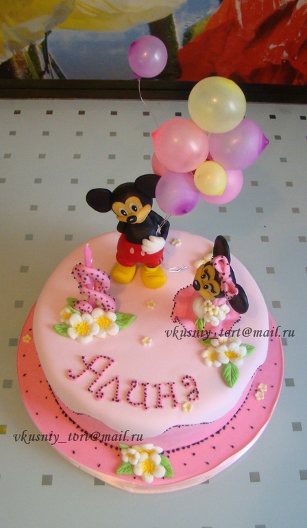Торт с Мини и Микки