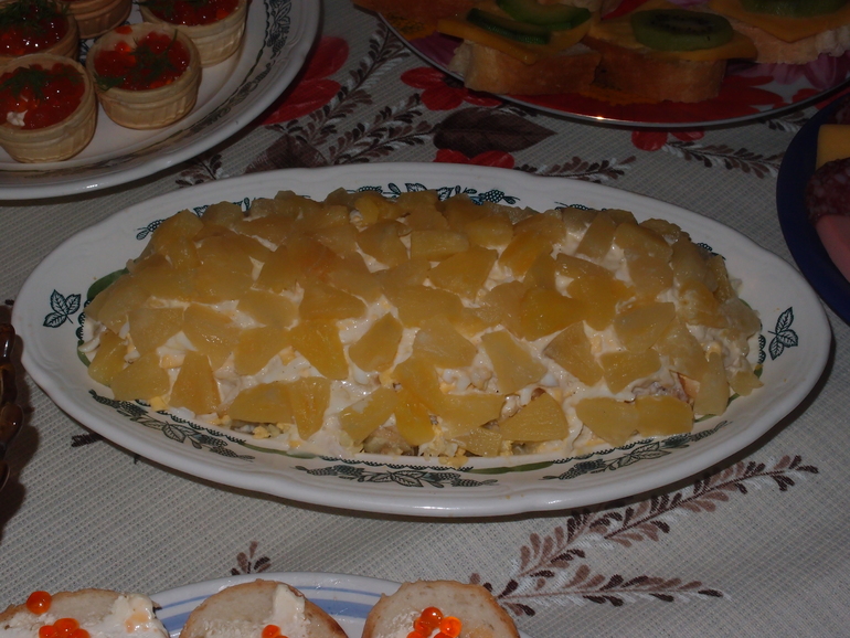 Меню на новогодний стол 2014