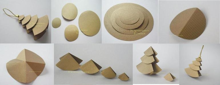 Ёлка-подвеска из бумаги.