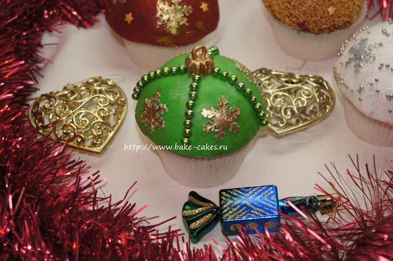 Новогодние капкейки