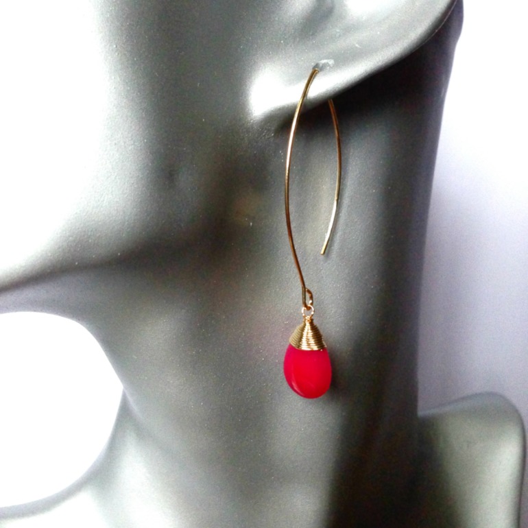 Серьги позолота 14 карат Gold Plated и родий Silver Plated