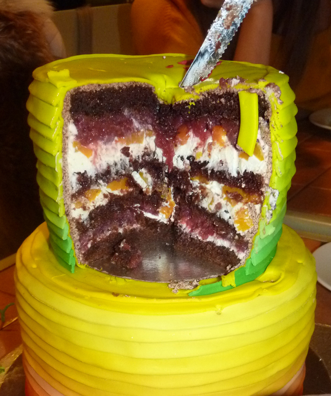 Яркий торт себе любимой)