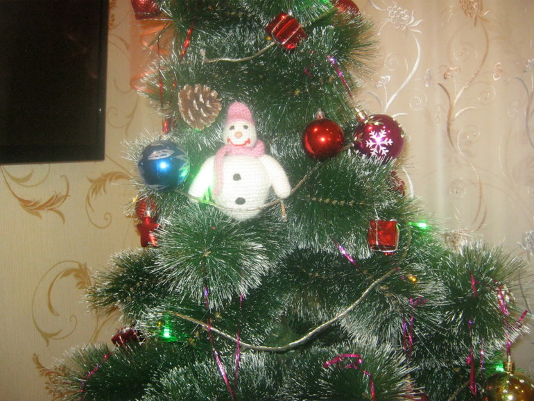 Наш снеговик!