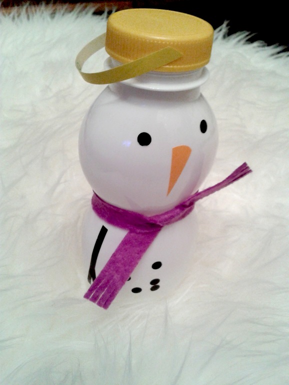 Снеговик из бутылочки!