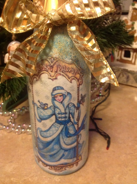 Моя первая работа в технике декупаж