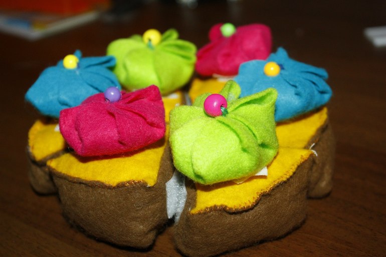 Игрушки своими руками.Фетровая еда.Пальчиковый театр