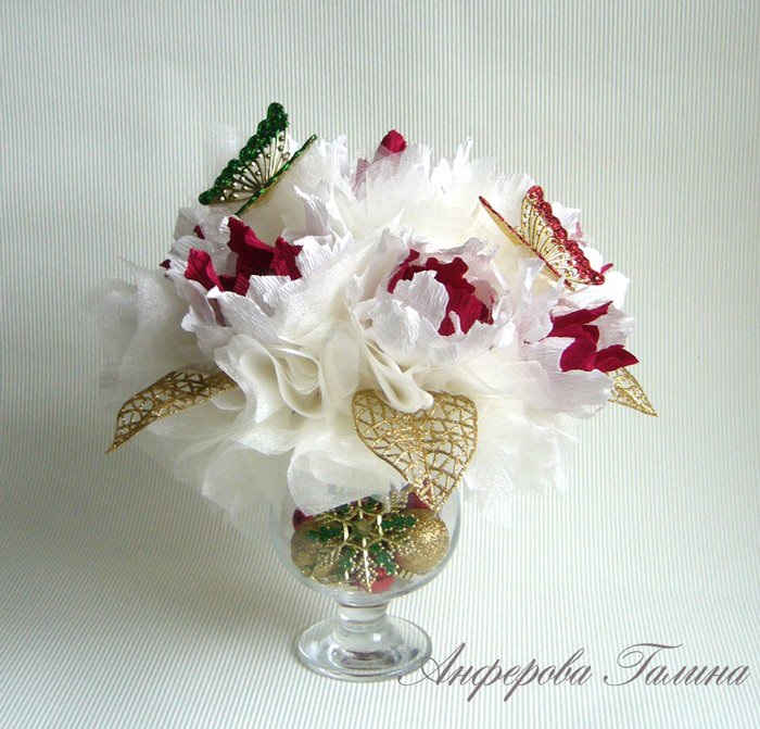Композиция на бокале. Новогоднее настроение продолжается))
