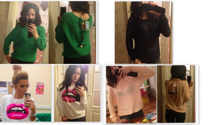 Свитерки с пайетками