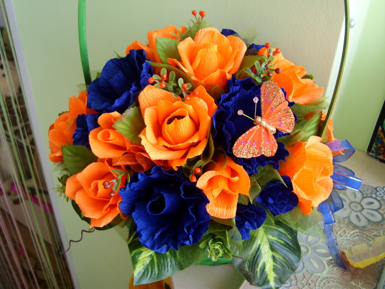 Такой сочный букетик получился!  Спасибо огромное Даше за подсказку!