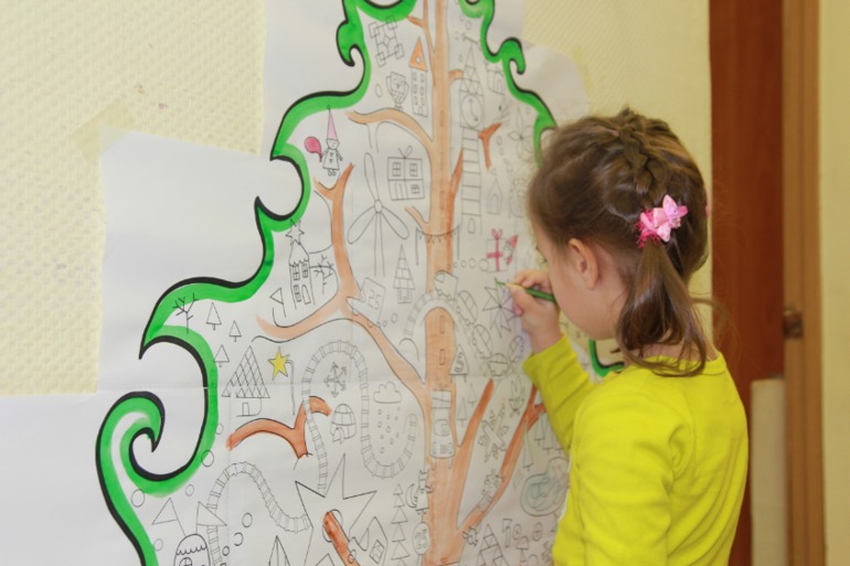 Раскраска мегаЁлка оказалась реально МЕГА))))