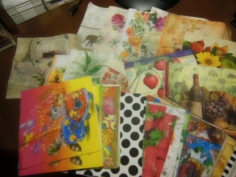 Салфетки на обмен.