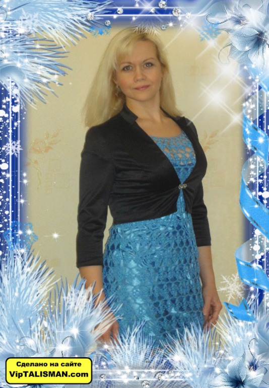 Ажурное платье крючком)))