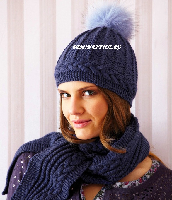 Как связать такую шапку