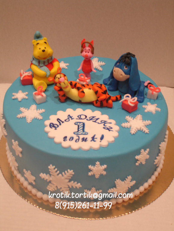 торт Винни пух диснеевский