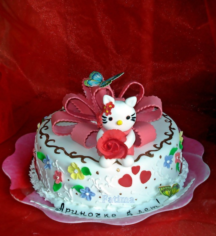 торт с  китти