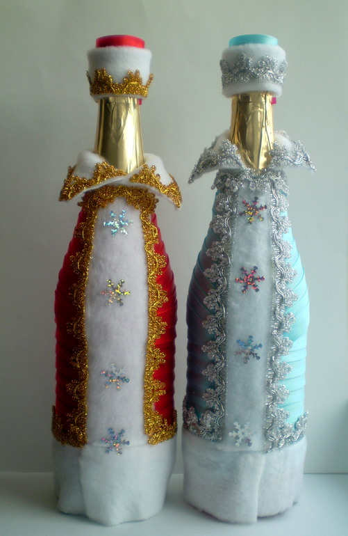 Декор новогоднего шампанского