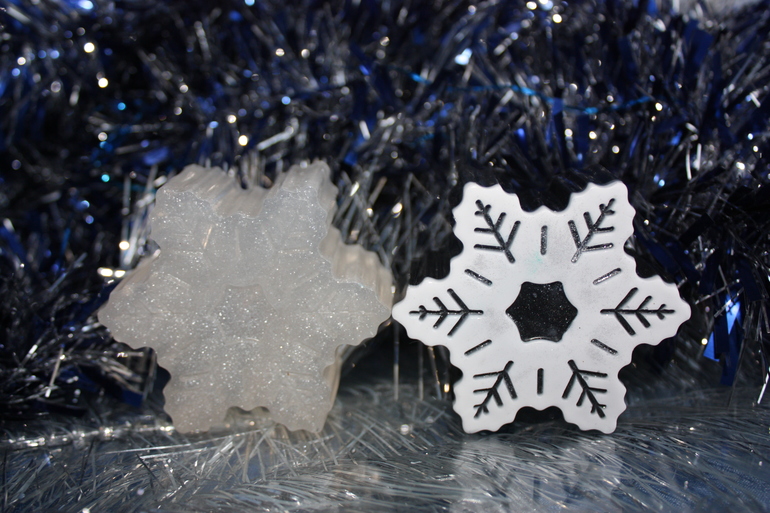 Снежинки. Сувенирное мыло