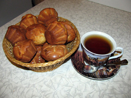 Банановые мафины.