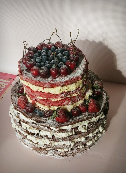 Naked cake. "Голый торт". Мой первый опыт:)