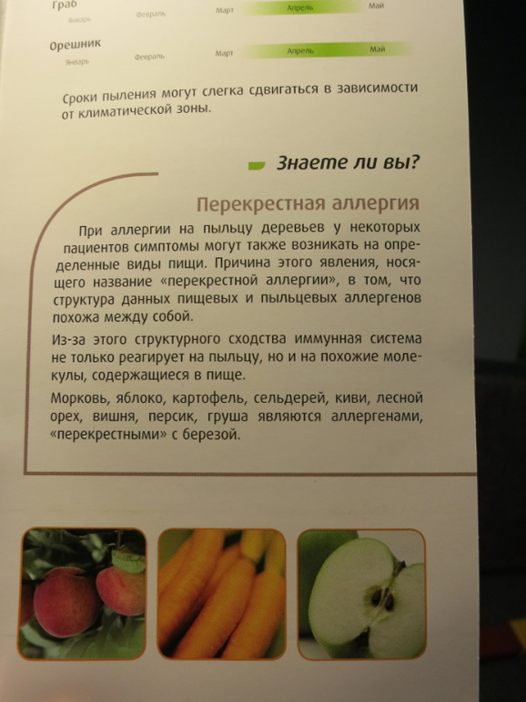 Поллиноз подтвердился.