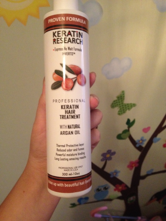 Keratin hair treatment