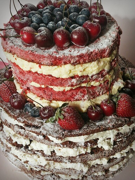 Naked cake. "Голый торт". Мой первый опыт:)