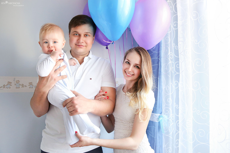 Ванечка с родителями