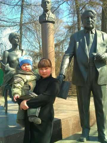 Вот мой зайка и я ... )