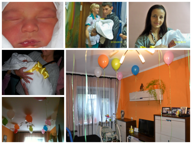 Фотоотчет от 0 до 6 мес.