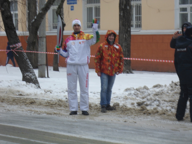 Встречаем Олимпийский огонь в Ставрополе (24.01.14)