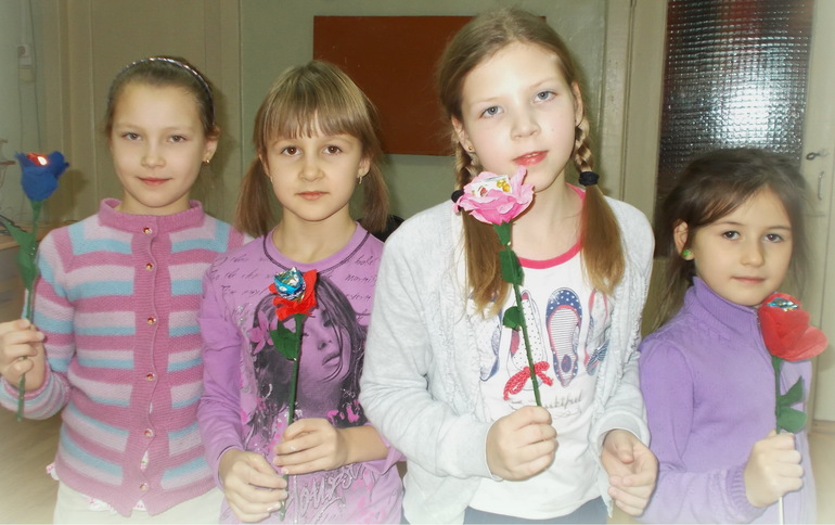 Роза из конфеты...
