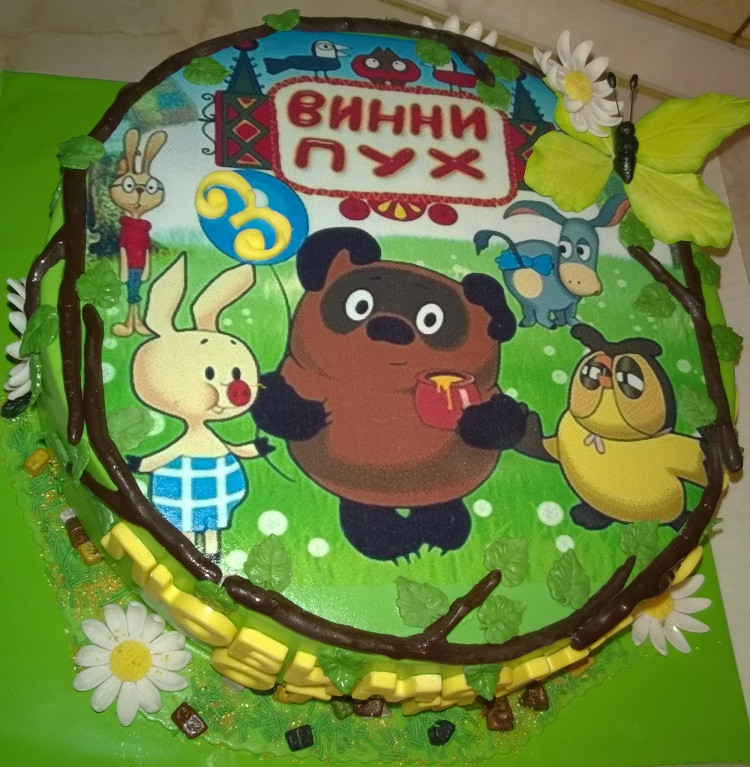 Фото-тортик Винни пух))