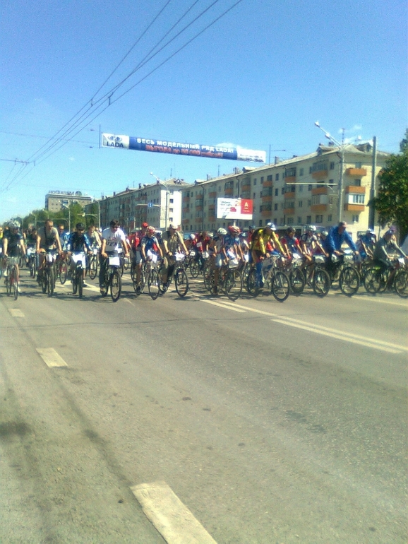 День 1000 велосипедистов в Уфе