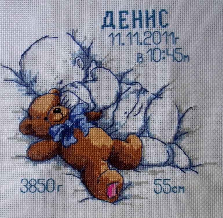 вышитая Детская,свадебная метрика на заказ...