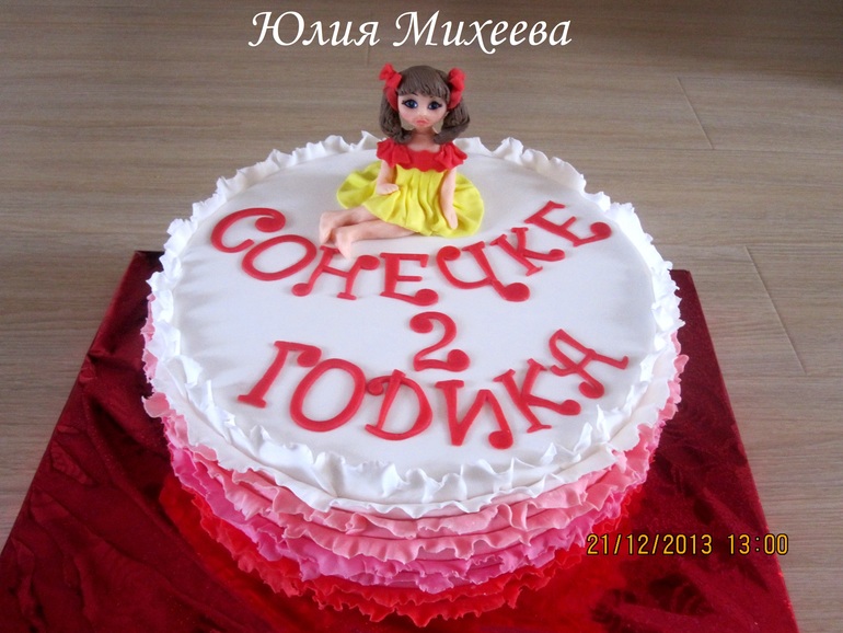 Тортик с рюшами