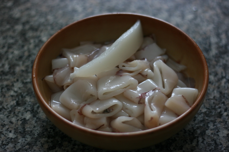 Жареные кольца кальмаров