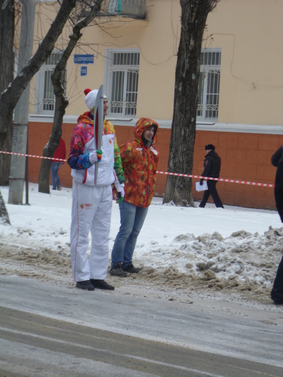 Встречаем Олимпийский огонь в Ставрополе (24.01.14)