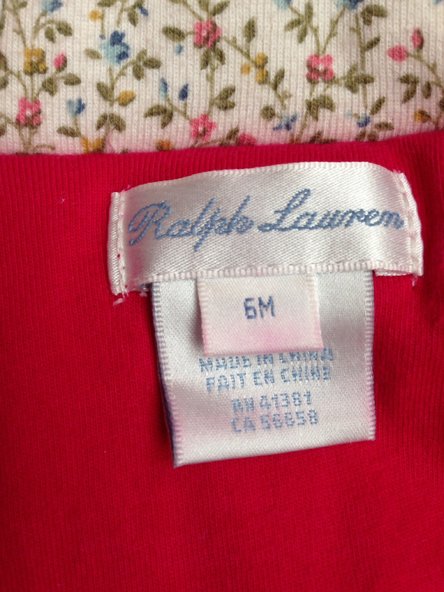 Продам весенний комбинезон фирмы Ralph Lauren на 3-6 месяцев.
