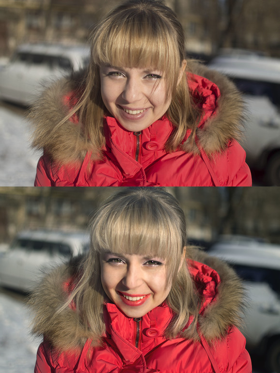 До и после