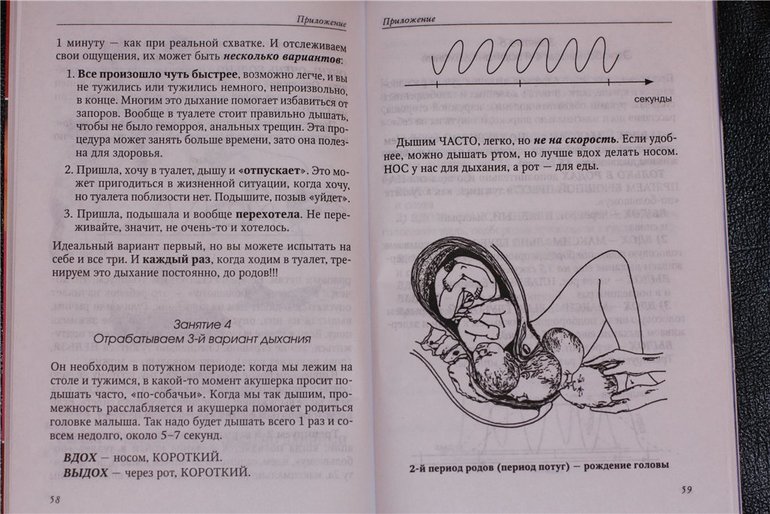 Дыхание в родах (из методички)